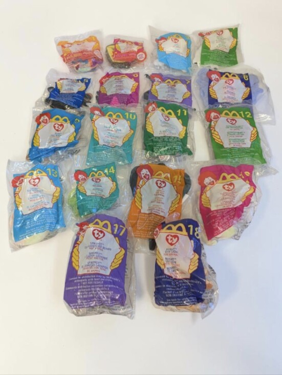 McDonald's Other - Vintage 2000 McDonald’s Ty Teenie Beanie Babies Complete 18-Piece Animal Set